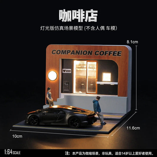 IMX2565  1/64 STAIRCASE CAFE WITH LIGHT  SCENE