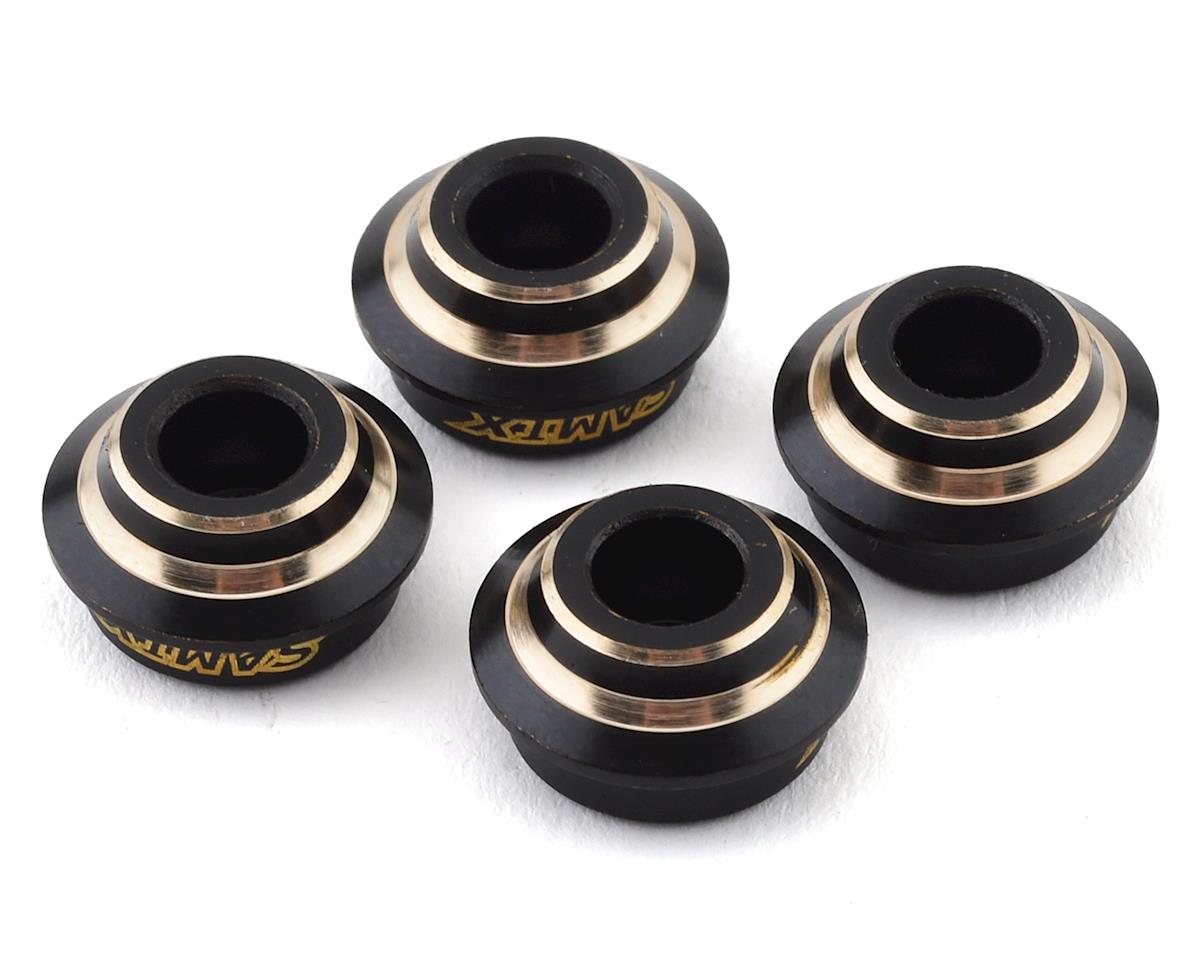 SAMEND-4047     Samix Element Enduro Brass Spring Cups (Black) (4)  | The RC Shop at Dr Dans