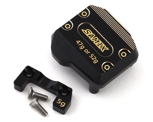 SAMSCX3-4075    Samix SCX10 III Brass Differential Cover (Black)    | The RC Shop at Dr Dans