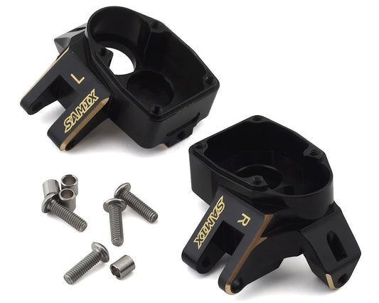 SAMSCX3-4412 Samix SCX10 III/Capra Brass Heavy Duty Steering Knuckle  | The RC Shop at Dr Dans