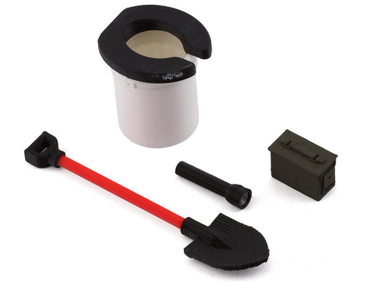 SBCMUL7  Scale By Chris SBC Multi-Pack Combo 7 includes the SBC Ammo Can, Camping Lue, Shovel & Small Flashlight    |The RC Shop at Dr Dans