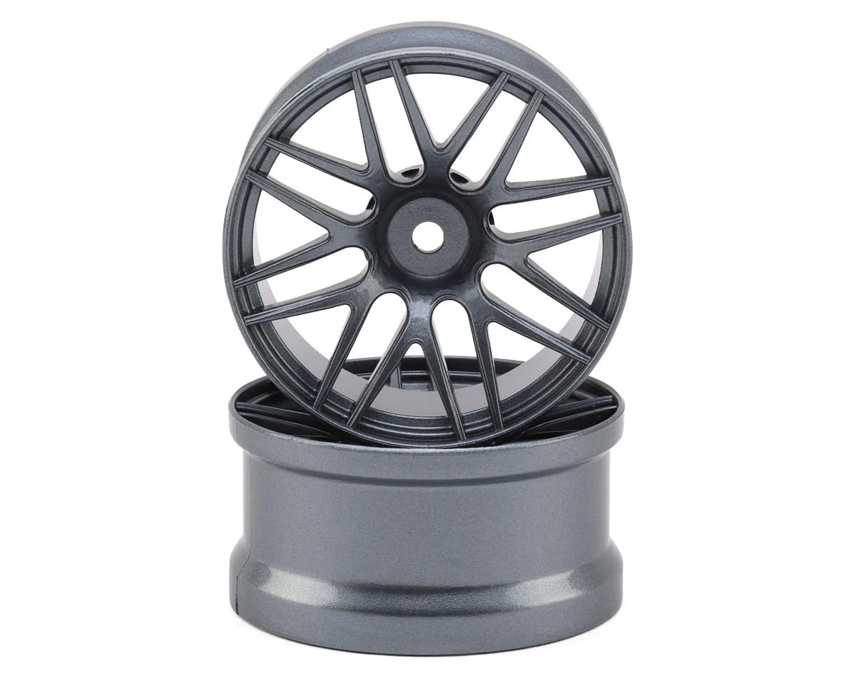 SDW-R2-GNM   Sideways RC 1/10 R2 Multi-Spoke Nylon Drift Wheels (Gun Metal) (2) (6mm Offset) w/12mm Hex   | The RC Shop at Dr Dans