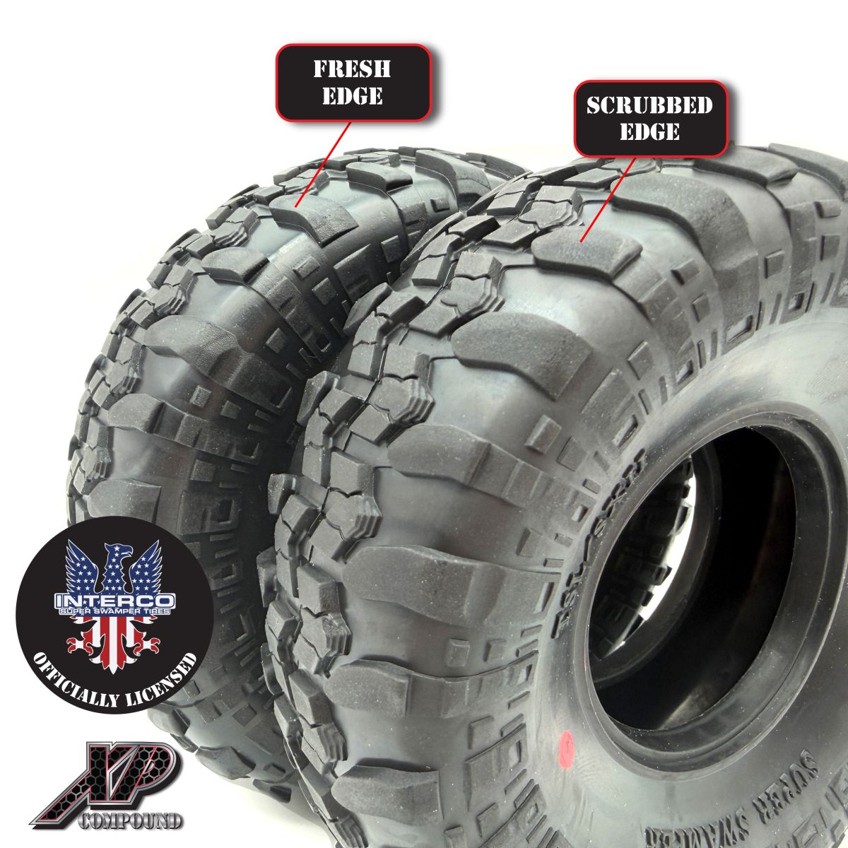 REEFS RC XP 1.9" Interco Super Swamper TSL/SXII Scrubbed 4.75" Crawler Tires Pink (2) – SEHREEFS342