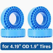 INJORA 4pcs Silicone Rubber Inserts For 106-108mm(4.19" OD) 1.9" Tires