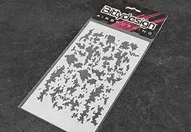 BDYSTC-017 Bittydesign Vinyl Paint Stencil (Digital Camo)