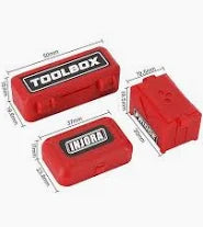 INJORA Mini Box RED Decoration Accessories For 1/18 1/24 RC Cars