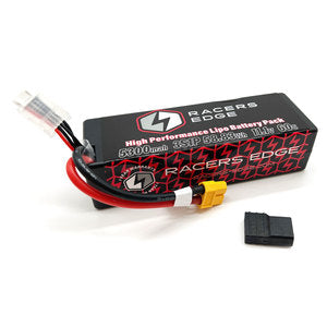 RCELP53003S60T  5300mAh 3S 11.1V 60C Hard Case Lipo Battery, XT60 Connector with TRX Adapter
