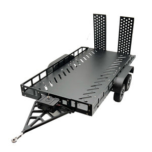 BOL5000	1/10 Scale Full Metal Trailer with LED Lights (Black)