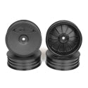 DERSB4SAB	Slim Speedline Buggy Wheels, Front, Black, for Associated B6/B6D and Kyosho RB6 (4pcs)