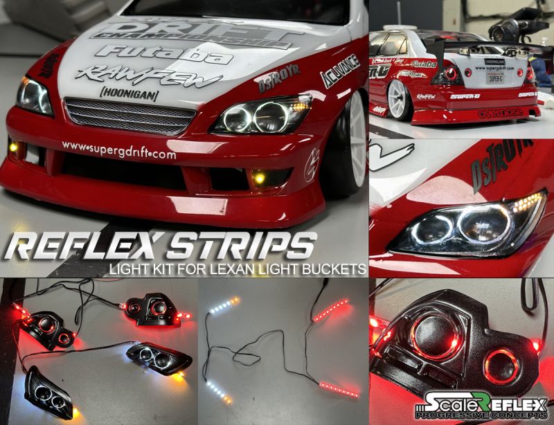 SRF700620  Strip - LEDs for Lexan Light Bucket Kit (Wht, Amb, Red)   |The RC Shop at Dr Dans