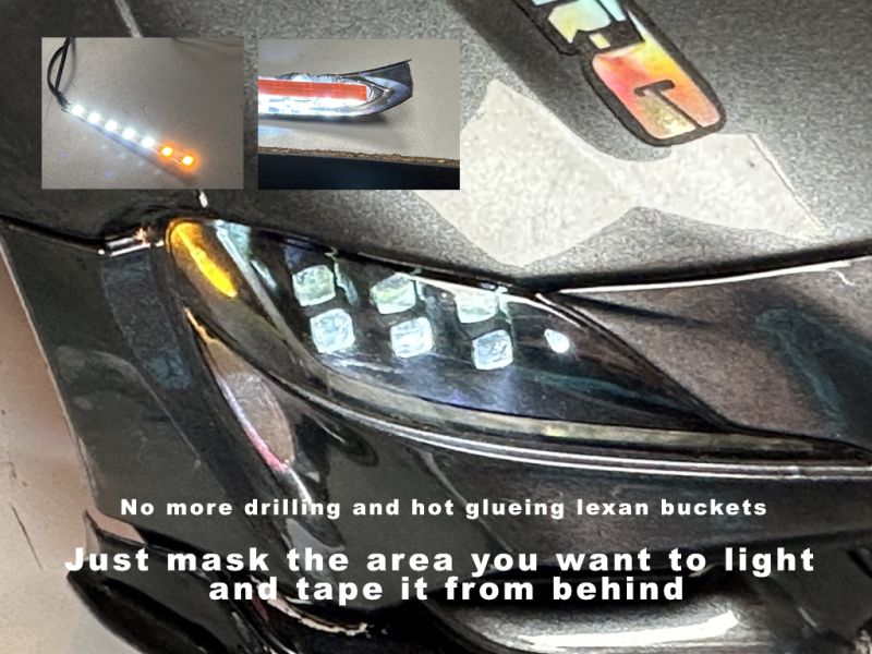 SRF700620  Strip - LEDs for Lexan Light Bucket Kit (Wht, Amb, Red)   |The RC Shop at Dr Dans