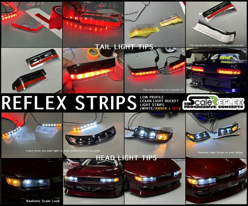 SRF700620  Strip - LEDs for Lexan Light Bucket Kit (Wht, Amb, Red)   |The RC Shop at Dr Dans