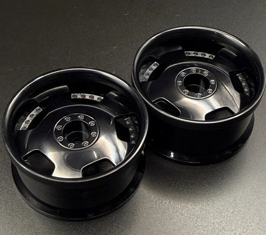 SRFHG20208  Euro VIP Dish Style 1/10 Black Rims, 8mm Offset    |The RC Shop at Dr Dans