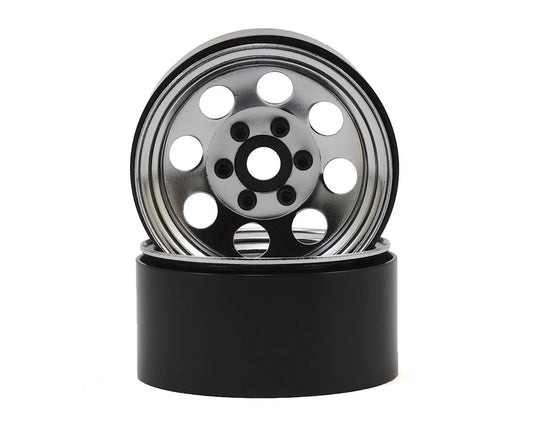 SSD00270 SSD RC 8 Hole 1.9"" Steel Beadlock Wheels (Chrome)