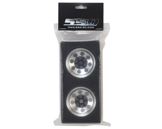 SSD00270 SSD RC 8 Hole 1.9"" Steel Beadlock Wheels (Chrome)