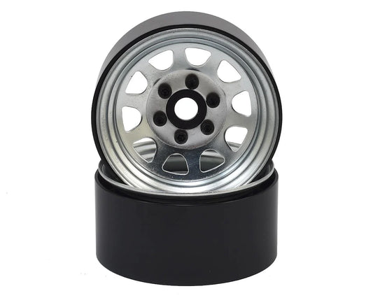 SSD RC 1.9" Steel Stock Beadlock Wheels Silver – SSD00278