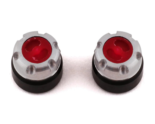 SSD00437 SSD RC 1/24 Scale Locking Hubs (Red) (2)