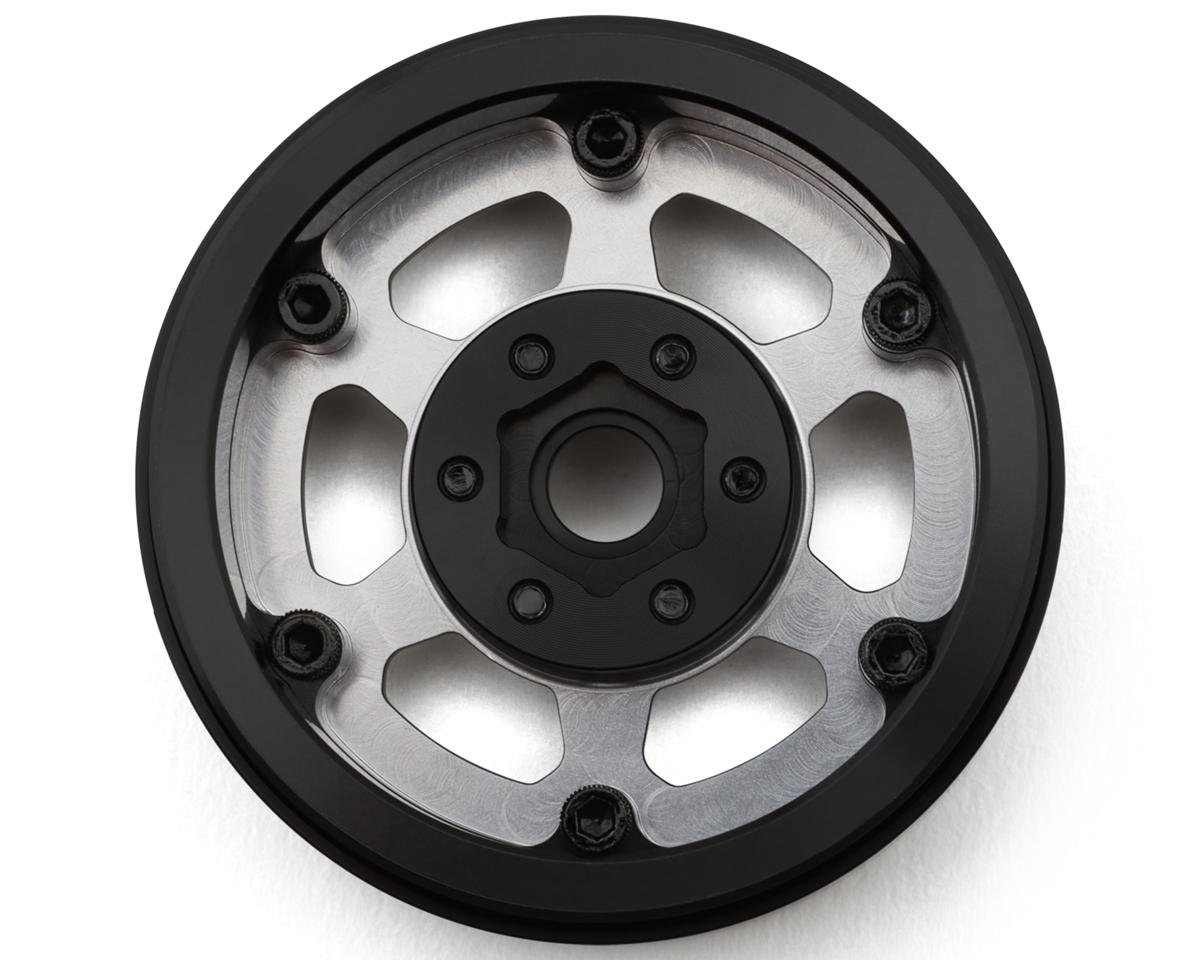 SSD00585 SSD RC 1.9” Vision Beadlock Wheels (Silver) w/12mm Hex