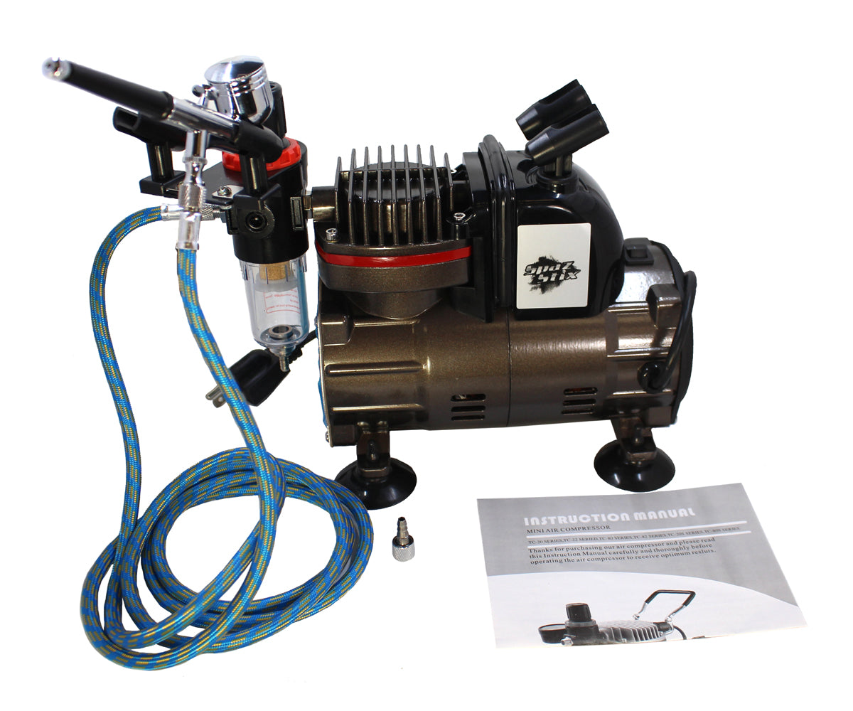 SZX50000    Dual Action Gravity Feed Airbrush & Air Compressor Combo     | The RC Shop at Dr Dans