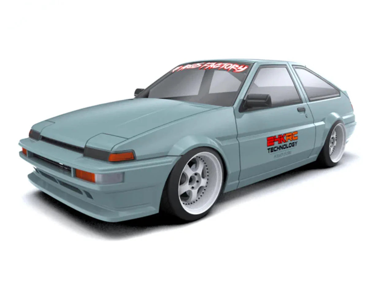 TAF1400    24K RC Technology 1/10 Toyota AE86 Trueno Drift Body (Clear) (257mm Wheelbase)   | The RC Shop at Dr Dans