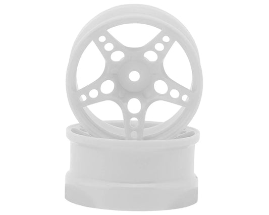 TAF26003 24K RC Technology 1/10 R-Fighter Drift Wheels (White) (2) (8mm Offset) w/12mm Hex