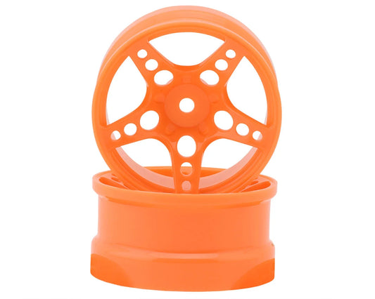 TAF26011 24K RC Technology 1/10 R-Fighter Drift Wheels (Orange) (2) (8mm Offset) w/12mm Hex