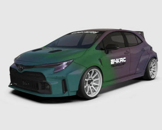 TAF33001 24K RC Technology 1/10 Corolla DPR Drift Body Set (Clear) (260mm Wheelbase)