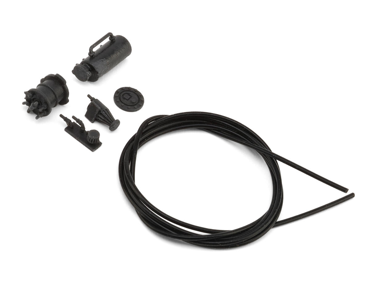 24K RC Technology MaxRacing PS13 Rear Custom Accessories Set – Black Connectors – TAF44006
