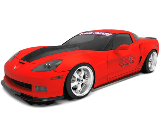 TAF70000 1/10 '04 Corvette C6 Z06 Drift Body (Clear) (260mm Wheelbase)