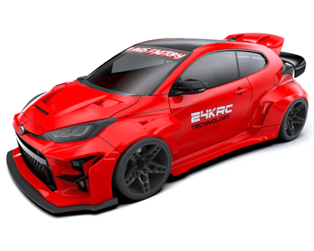 TAF9000    24K RC Technology 1/10 Toyota Yaris GR Drift Body (Clear) (257mm Wheelbase)     | The RC Shop at Dr Dans