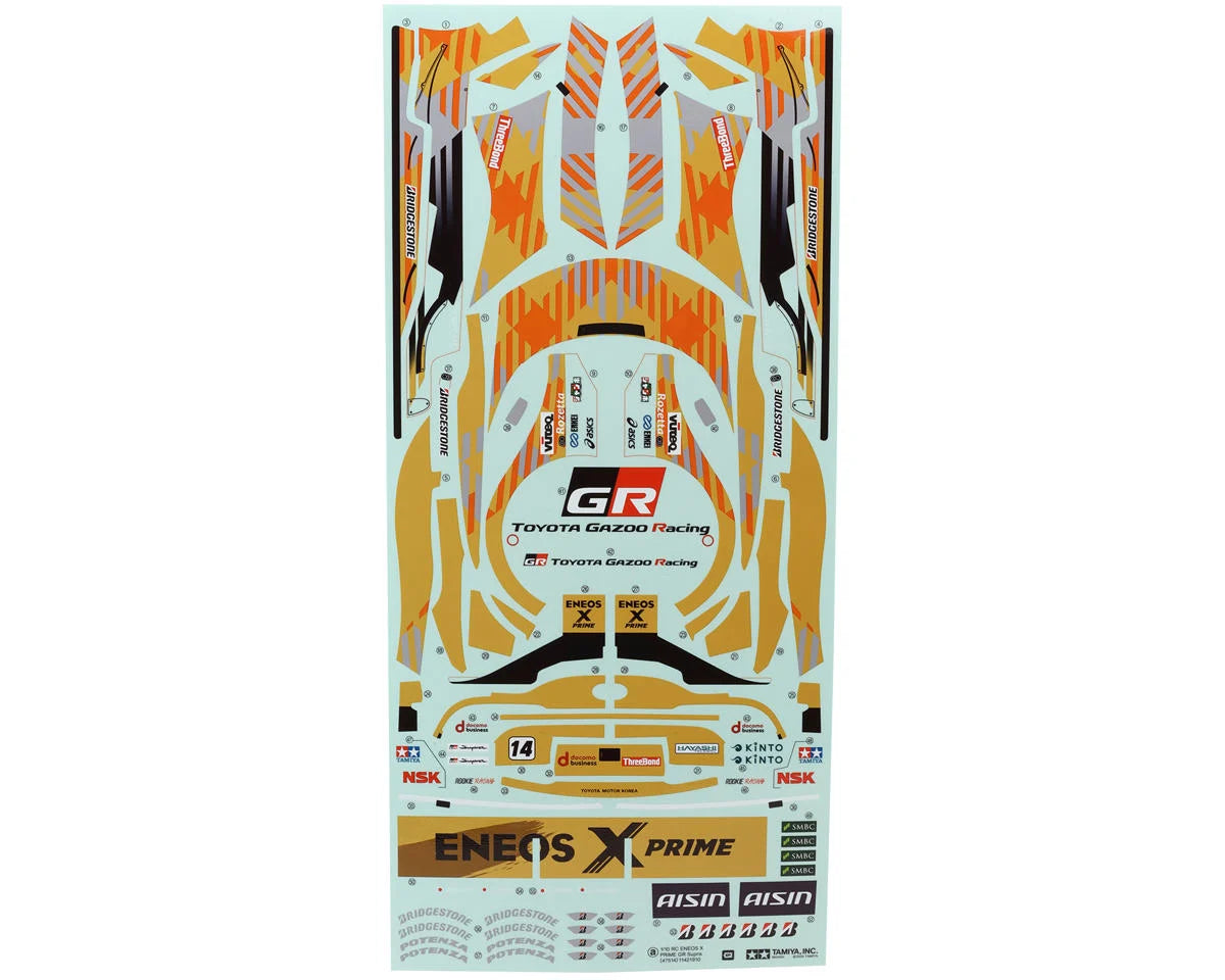 Tamiya ENEOS X PRIME GR Supra Lightweight 1/10 RC Body Set | TAM47529