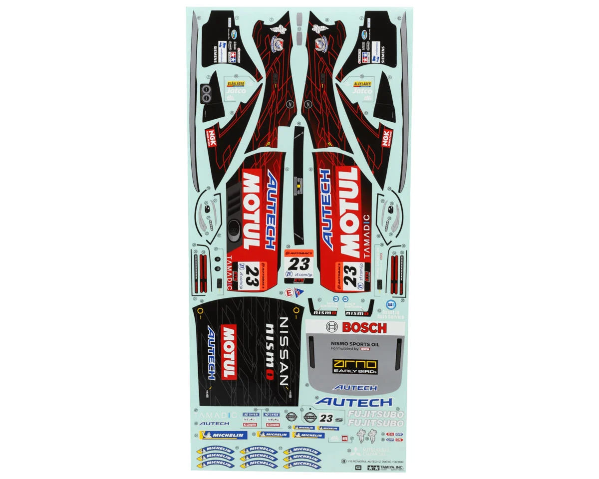 Tamiya MOTUL AUTECH Nissan Z Lightweight 1/10 RC Body Set | TAM47530