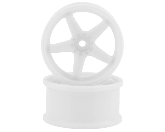 TDW-055WH Topline N Model V3 Super High Traction Drift Wheels (White) (2) (5mm Offset) w/12mm Hex