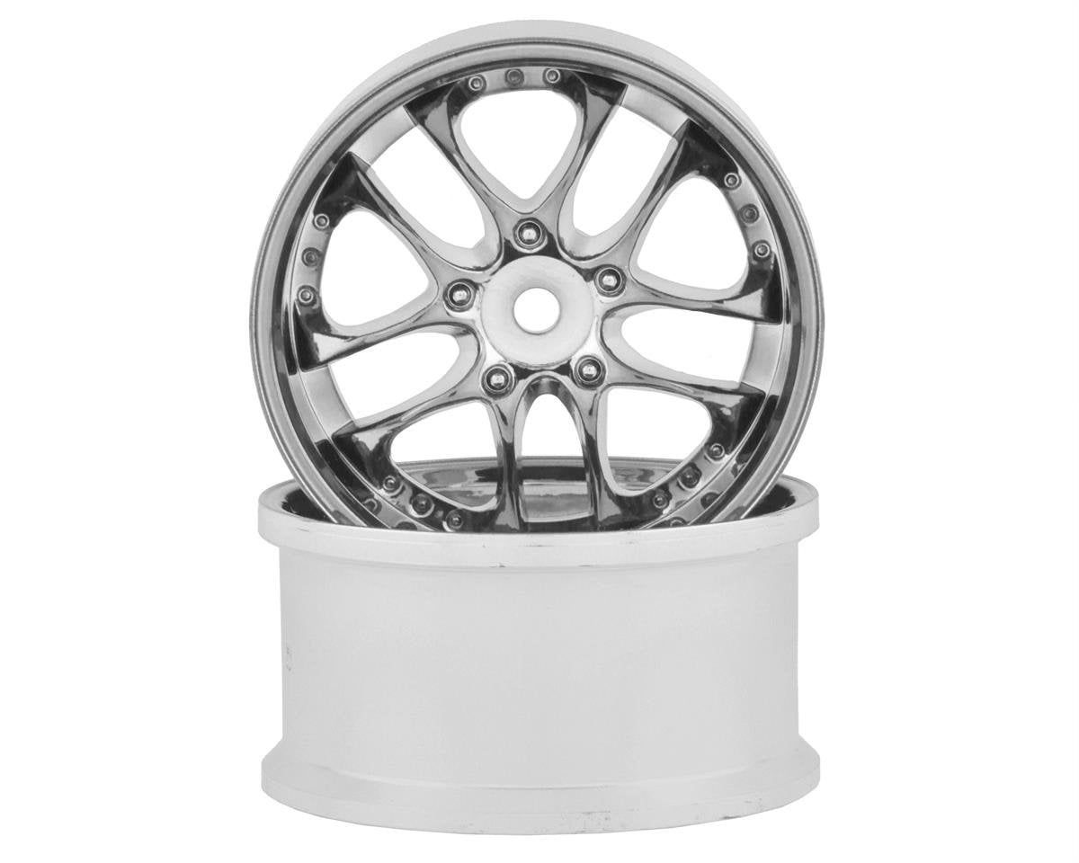 TDW-063MC      Topline SSR Agle Minerva 5-Split Spoke Drift Wheels (Matte Chrome) (2) (6mm Offset) w/12mm Hex