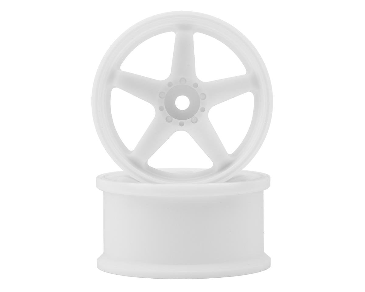 TDW-065WH    Topline N Model V3 Super High Traction Drift Wheels (White) (2) (6mm Offset) w/12mm Hex