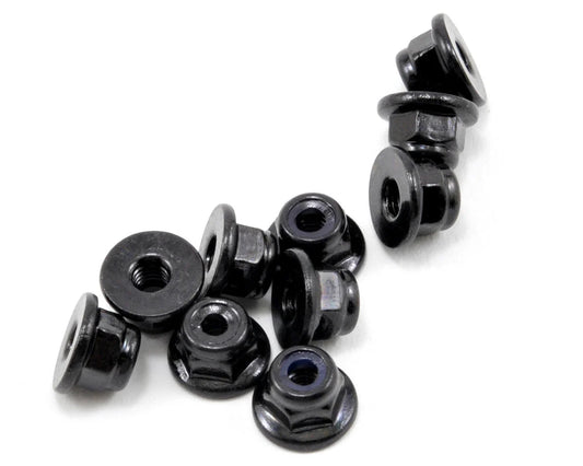 TKR1211	 M3 Locknuts (Flanged, Black, 10pcs)
