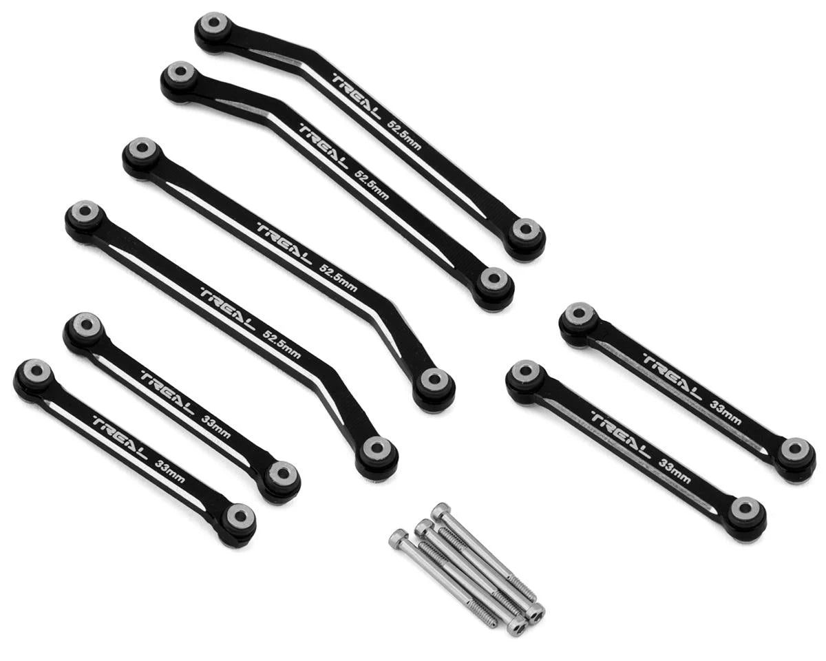 TLHTAX24-   Treal Hobby Axial AX24  High Clearance Suspension Links Set (Black)  | The RC Shop at Dr Dans