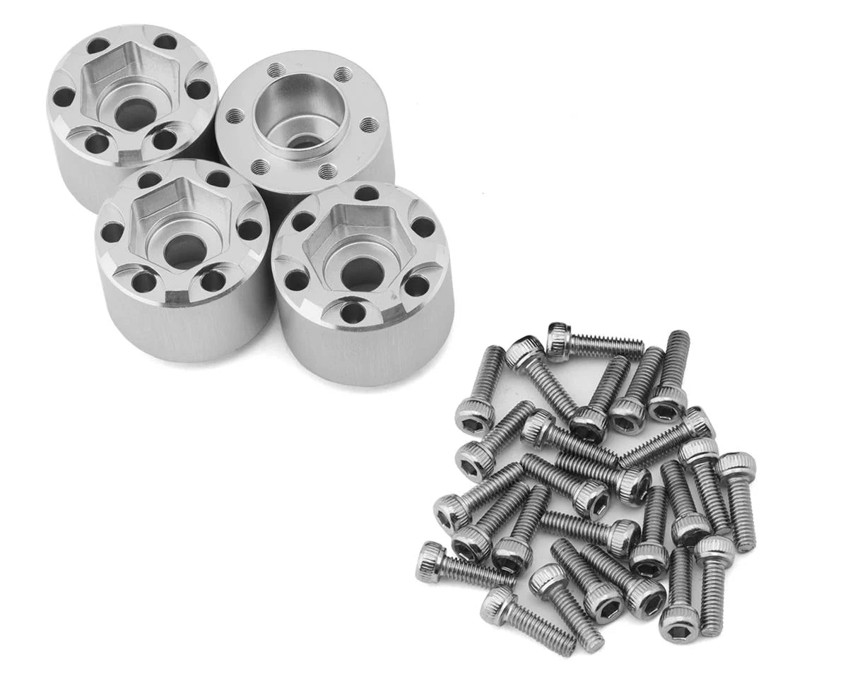 TLHTHUBS-22    Treal Hobby 1.9" Beadlock Wheel Hub Extension Spacers (Silver) (4) (15mm)    | The RC Shop at Dr Dans