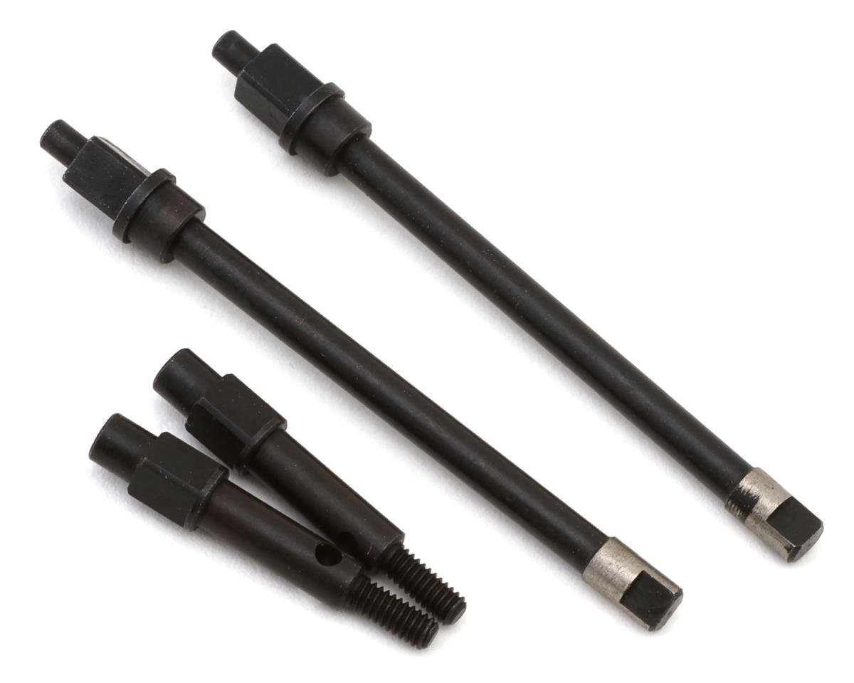 TLHTSCX24-229   Treal Hobby Axial SCX24 Steel Rear CVD Shafts (2)
