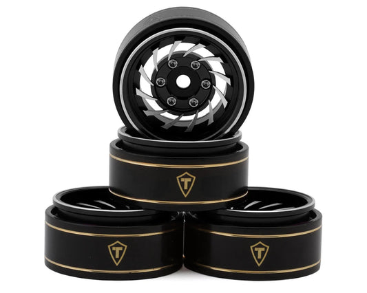 TLHTSCX24-    Treal Hobby Type L 1.0" Aluminum Cyclone Beadlock Wheels (Silver) (4) (27.5g ea)        | The RC Shop at Dr Dans