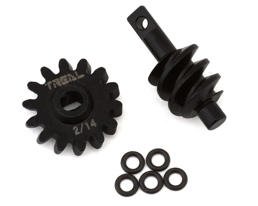 x002q4cprf Treal Hobby Axial SCX24 Steel Overdrive Differential Gears (2T/14T)