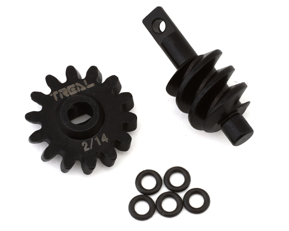 x002q4cprf Treal Hobby Axial SCX24 Steel Overdrive Differential Gears (2T/14T)  | The Rc Shop at DrDans