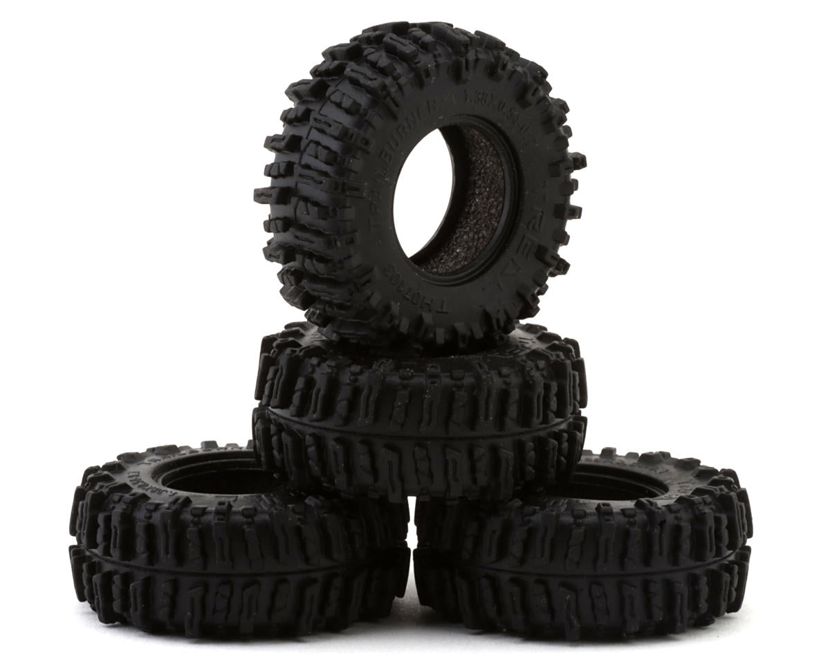 Treal Hobby 0.7" Trailburner MudVortex Micro Rock Crawler Tires (4) (SCX30/Ascent-32)