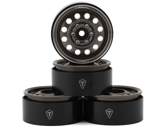 Treal Hobby Type I 1.9" Vintage 12-Hole Beadlock Wheels – 4-Pack