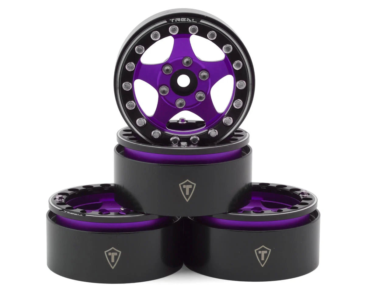 Treal Hobby 1.9" Type E Classic 5-Spoke Beadlock Wheels (4) (126g ea)        | The RC Shop at Dr Dans