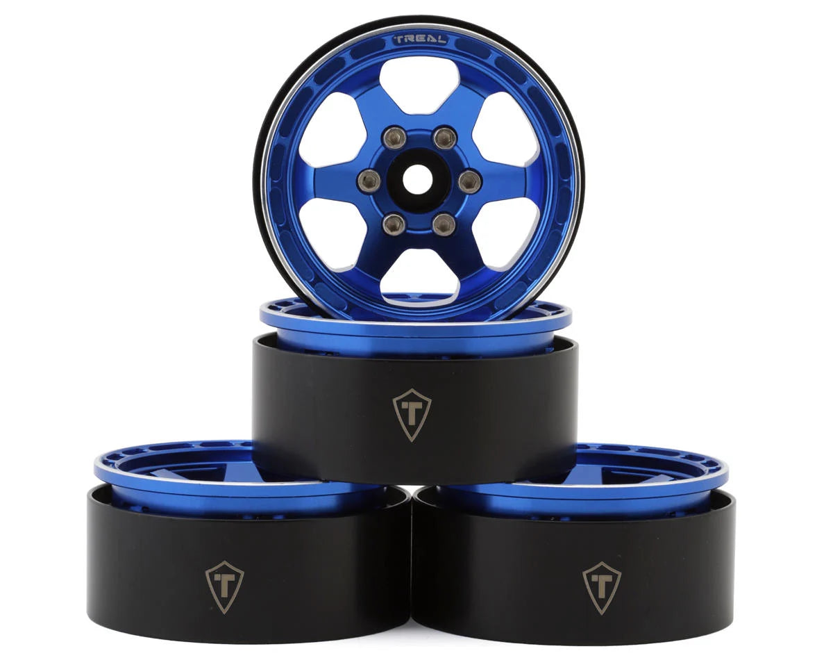 TLHTWHEEL-69    Treal Hobby Type H 1.9" 6-Spoke Beadlock Wheels  (4)   |The RC Shop at Dr Dans