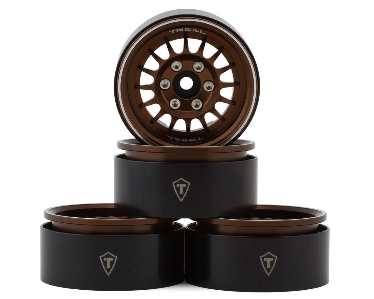 TLHTWHEEL-159     Treal Hobby Type N 1.9" Multi-Spoke Beadlock Wheels (Bronze) (4)