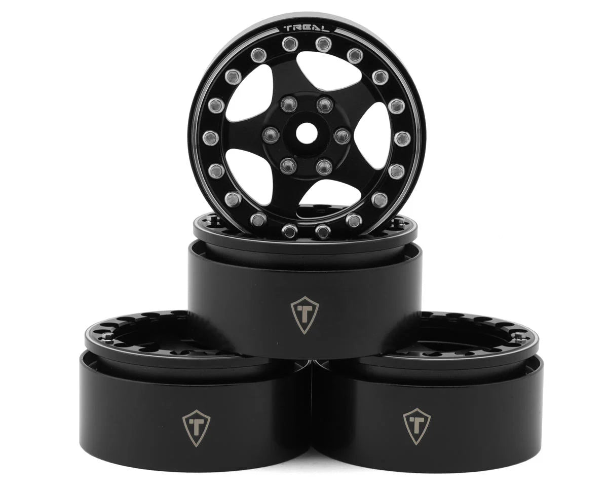 Treal Hobby 1.9" Type E Classic 5-Spoke Beadlock Wheels (4) (126g ea)        | The RC Shop at Dr Dans