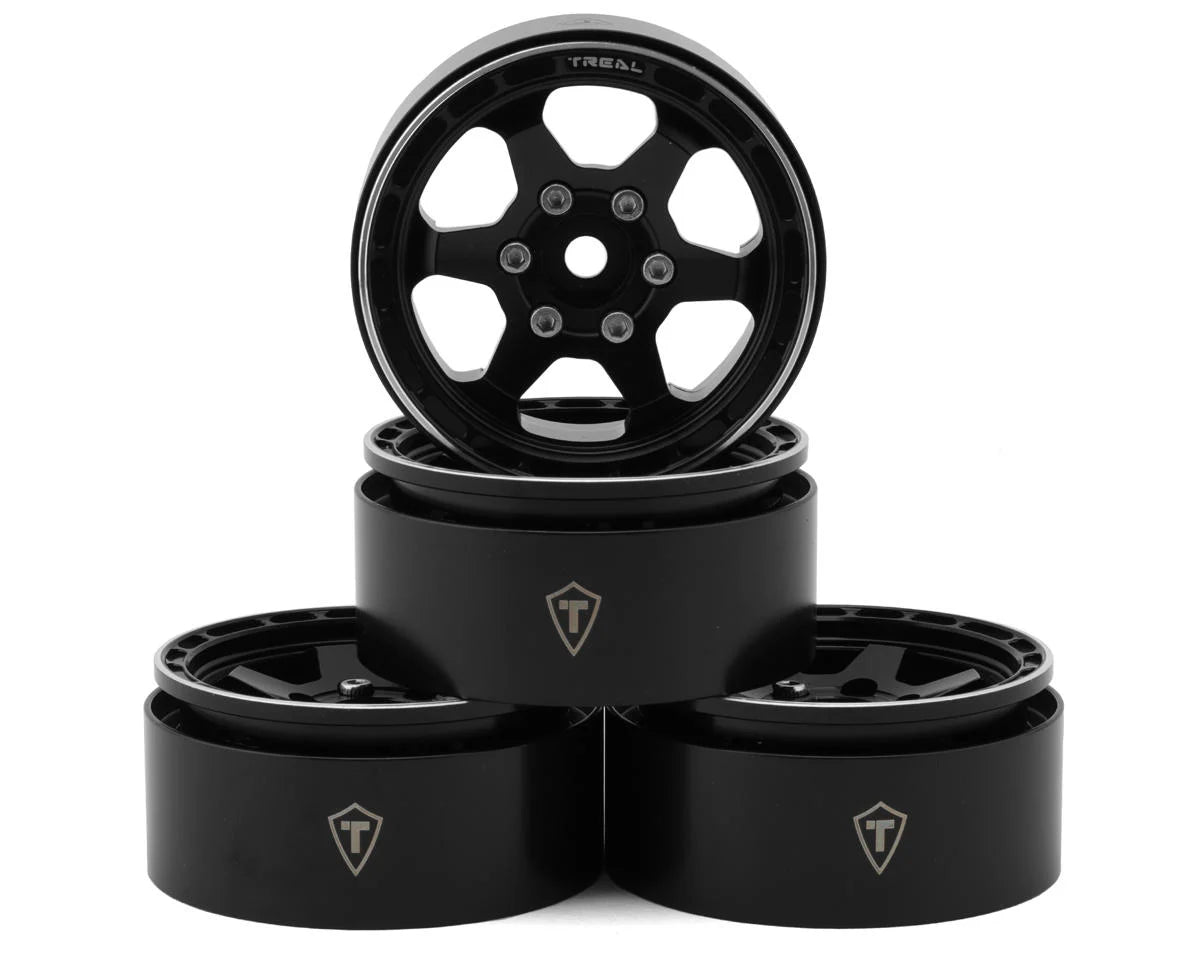 TLHTWHEEL-69    Treal Hobby Type H 1.9" 6-Spoke Beadlock Wheels  (4)   |The RC Shop at Dr Dans