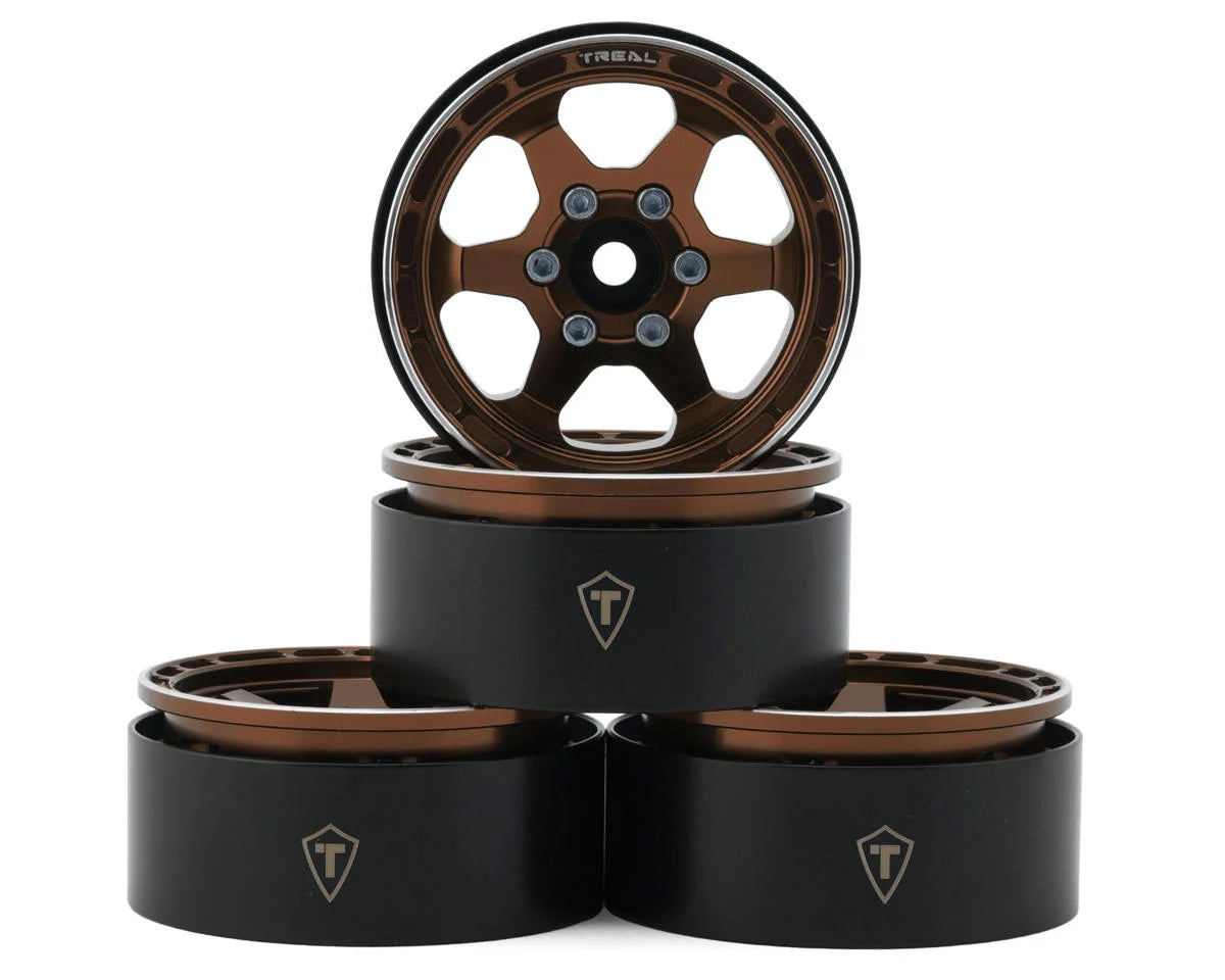 TLHTWHEEL-69    Treal Hobby Type H 1.9" 6-Spoke Beadlock Wheels  (4)   |The RC Shop at Dr Dans